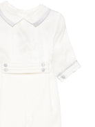 Tutina per neonato La Stupenderia Kids bianca con bottoni ed elastico in vita 3CBPG01 V02S15 LA STUPENDERIA KIDS 
