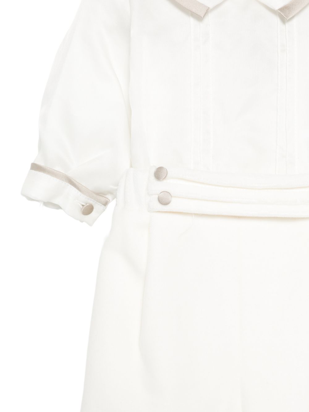 Tutina per neonato La Stupenderia Kids con rifiniture a contrasto 3CBPG01 V02S65 LA STUPENDERIA KIDS 