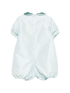 Tutina per neonata La Stupenderia Kids azzurra con inserto in punto smock 3CBPG03 S41 LA STUPENDERIA KIDS 