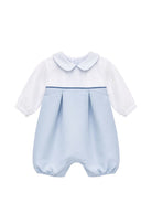 Tutina per neonato La Stupenderia Kids azzurra con colletto alla Peter Pan 3CBPG05 S15 LA STUPENDERIA KIDS 