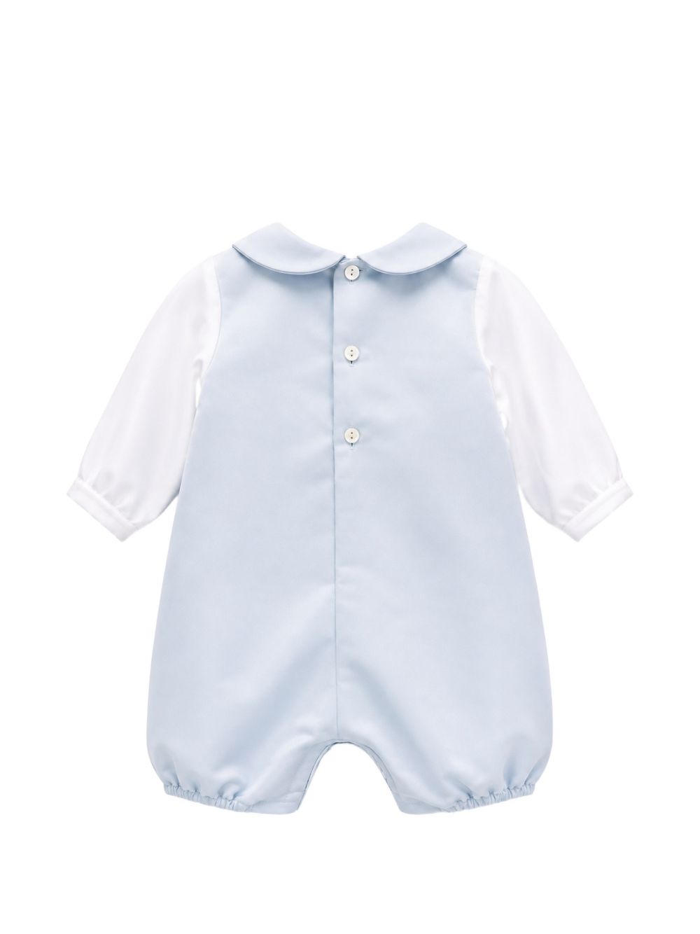Tutina per neonato La Stupenderia Kids azzurra con colletto alla Peter Pan 3CBPG05 S15 LA STUPENDERIA KIDS 