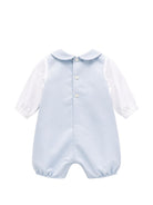 Tutina per neonato La Stupenderia Kids azzurra con colletto alla Peter Pan 3CBPG05 S15 LA STUPENDERIA KIDS 