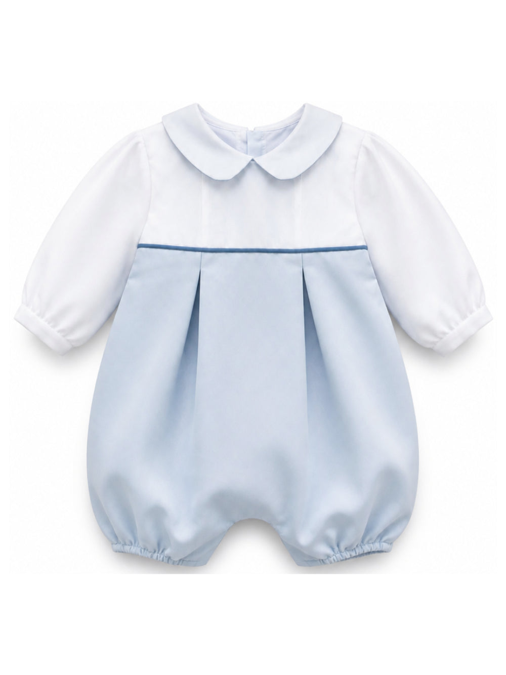 Tutina per neonato La Stupenderia Kids azzurra con colletto alla Peter Pan 3CBPG05 S15 LA STUPENDERIA KIDS 