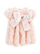 Abito elegante per neonata La Stupenderia Kids rosa con applicazione a fiori 3CCAB22 X38 LA STUPENDERIA KIDS 