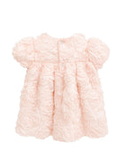 Abito elegante per neonata La Stupenderia Kids rosa con applicazione a fiori 3CCAB22 X38 LA STUPENDERIA KIDS 