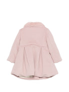 Cappotto per neonata La Stupenderia Kids rosa con colletto in ecopelliccia 3CCGB24 H43 LA STUPENDERIA KIDS 