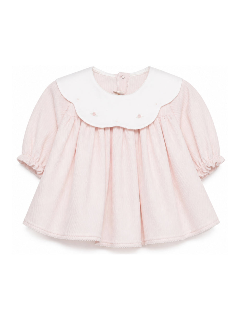 Abito per neonata La Stupenderia Kids rosa con colletto con orlo a smerlo 3TBAB04 M52 LA STUPENDERIA KIDS 