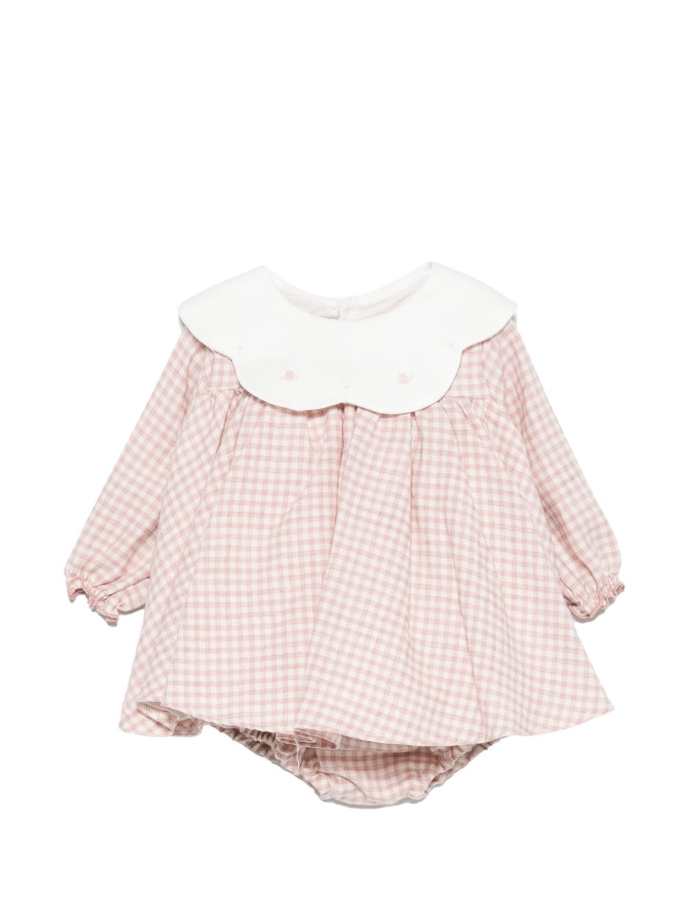 Abito per neonata La Stupenderia Kids rosa con motivo a quadretti 3TBAB04 Y24 LA STUPENDERIA KIDS 