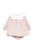 Abito per neonata La Stupenderia Kids rosa con motivo a quadretti 3TBAB04 Y24 LA STUPENDERIA KIDS 