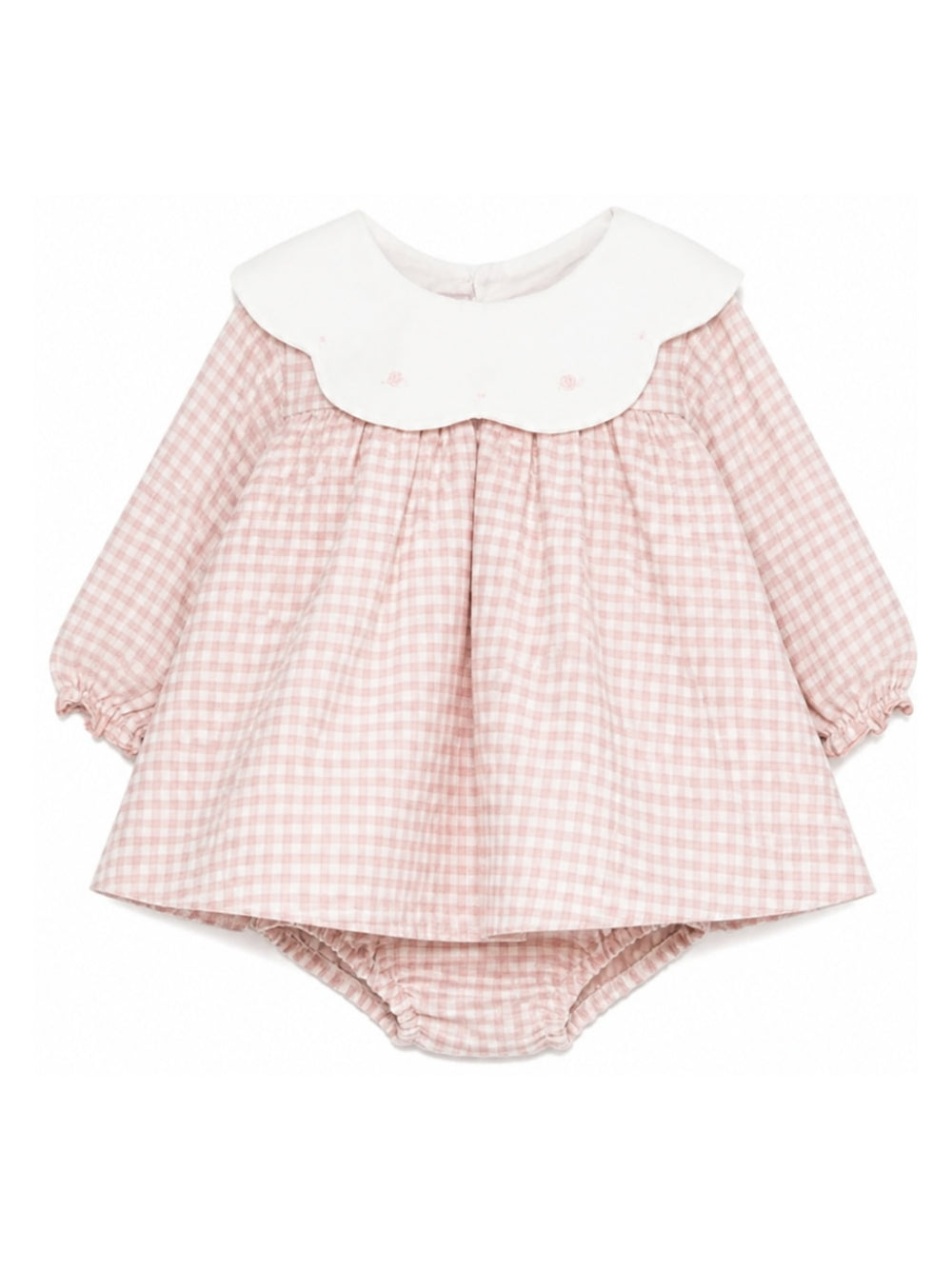 Abito per neonata La Stupenderia Kids rosa con motivo a quadretti 3TBAB04 Y24 LA STUPENDERIA KIDS 