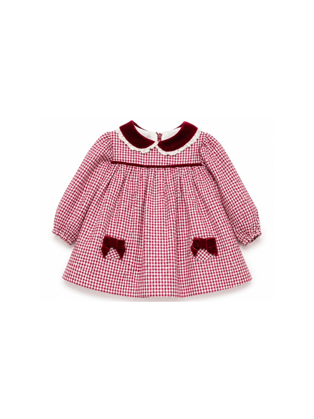 Abito per neonata La Stupenderia rosso con motivo a quadri 3TBAB10 Y58 LA STUPENDERIA KIDS 