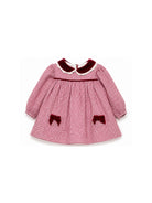 Abito per neonata La Stupenderia rosso con motivo a quadri 3TBAB10 Y58 LA STUPENDERIA KIDS 
