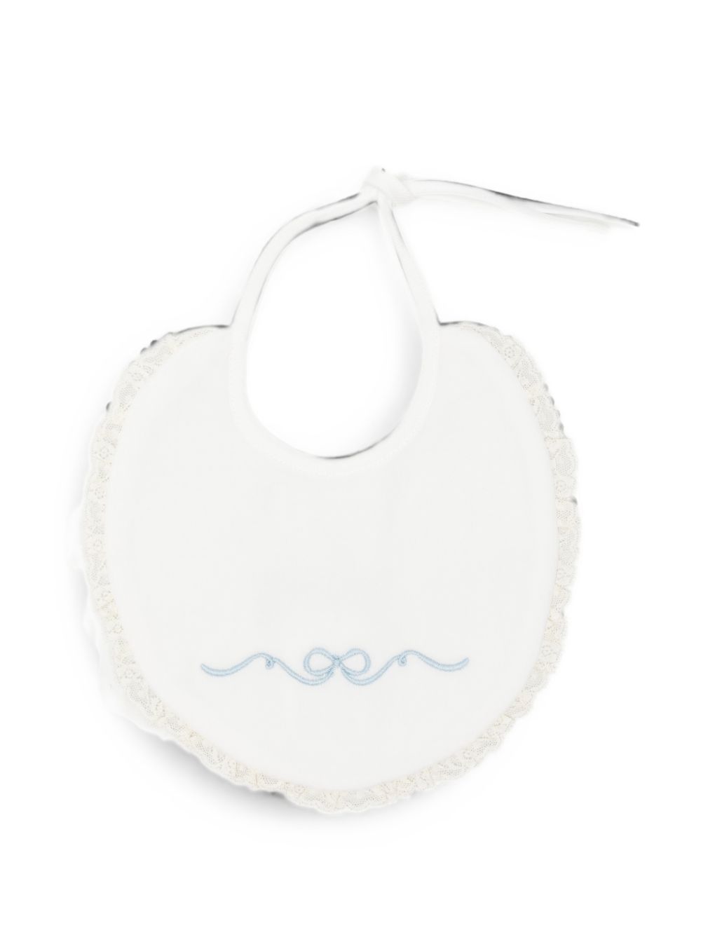Bavaglino per neonati La Stupenderia Kids bianco con finiture in pizzo 3TBBV00 L02AZZ LA STUPENDERIA KIDS 