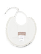 Bavaglino per neonati La Stupenderia Kids bianco con finiture in pizzo 3TBBV00 L02AZZ LA STUPENDERIA KIDS 