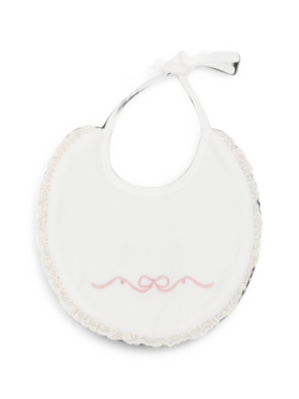 Bavaglino per neonati La Stupenderia Kids bianco con finiture in pizzo 3TBBV00 L02PIN LA STUPENDERIA KIDS 