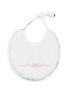Bavaglino per neonati La Stupenderia Kids bianco con finiture in pizzo 3TBBV00 L02PIN LA STUPENDERIA KIDS 