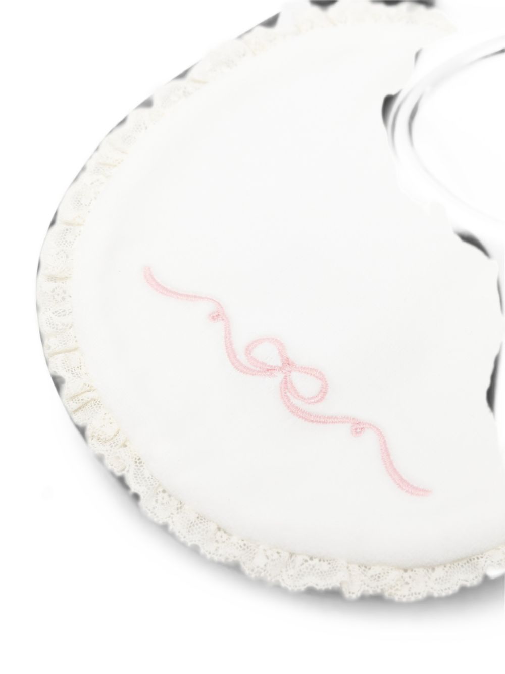 Bavaglino per neonati La Stupenderia Kids bianco con finiture in pizzo 3TBBV00 L02PIN LA STUPENDERIA KIDS 