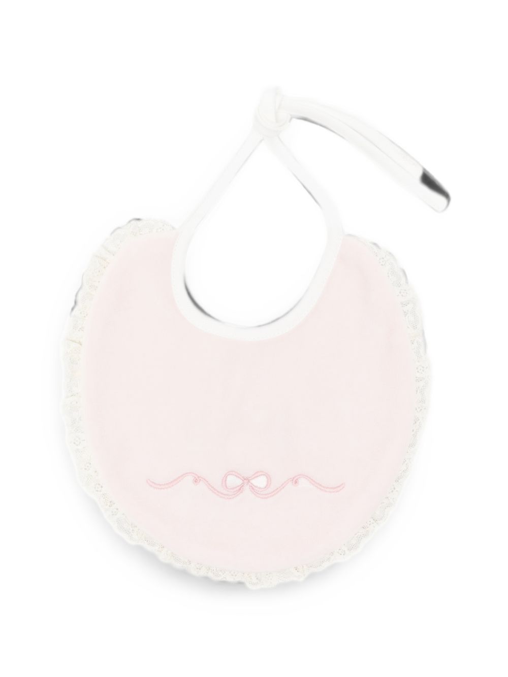 Bavaglino per neonata La Stupenderia Kids rosa con finiture in pizzo 3TBBV00 L03 LA STUPENDERIA KIDS 