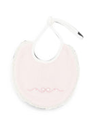 Bavaglino per neonata La Stupenderia Kids rosa con finiture in pizzo 3TBBV00 L03 LA STUPENDERIA KIDS 