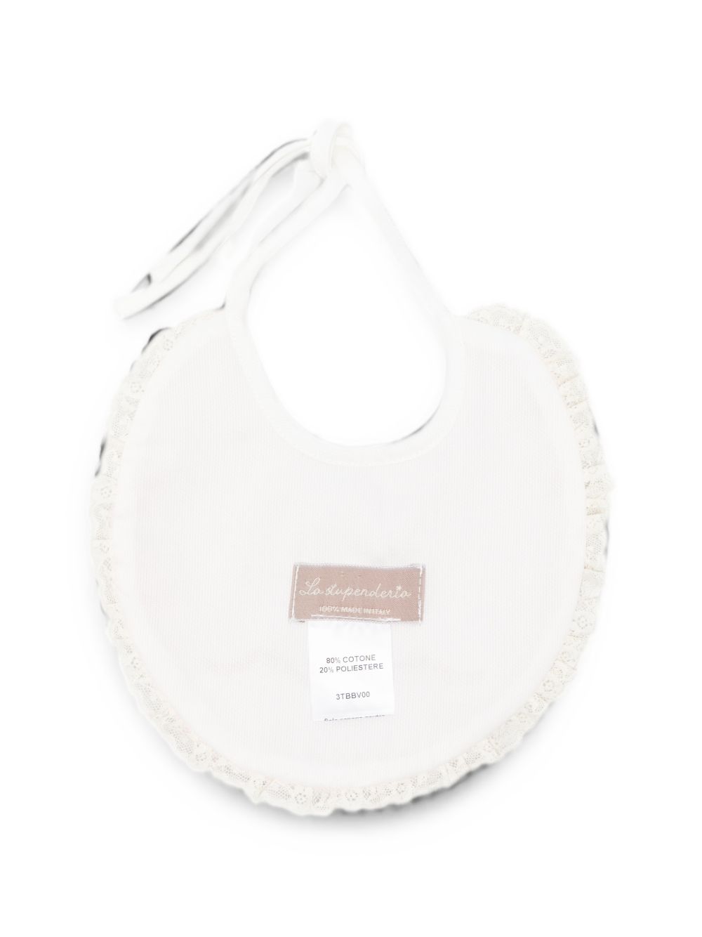 Bavaglino per neonata La Stupenderia Kids rosa con finiture in pizzo 3TBBV00 L03 LA STUPENDERIA KIDS 