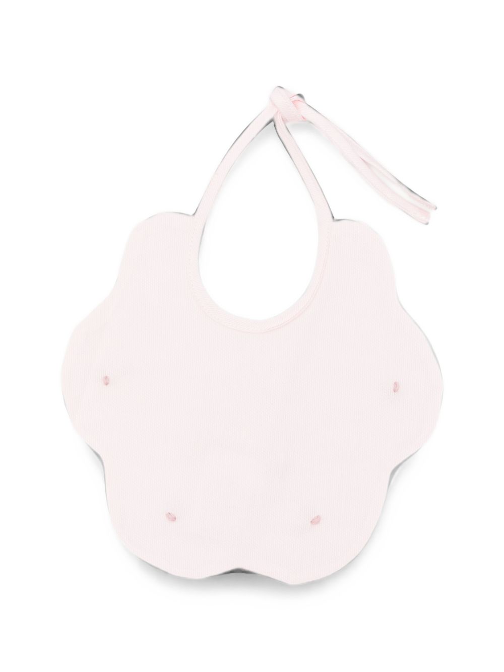 Bavaglino per neonata La Stupenderia Kids rosa con bordo smerlato 3TBBV20 P03 LA STUPENDERIA KIDS 