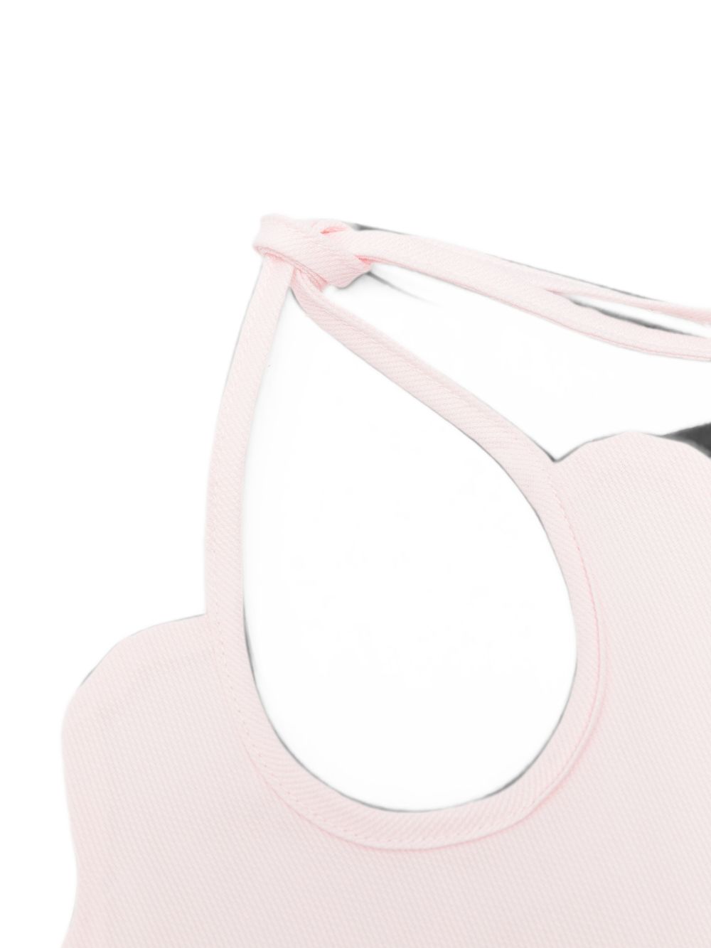 Bavaglino per neonata La Stupenderia Kids rosa con bordo smerlato 3TBBV20 P03 LA STUPENDERIA KIDS 