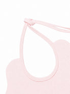 Bavaglino per neonata La Stupenderia Kids rosa con bordo smerlato 3TBBV20 P03 LA STUPENDERIA KIDS 