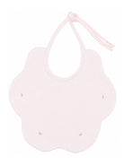 Bavaglino per neonata La Stupenderia Kids rosa con bordo smerlato 3TBBV20 P03 LA STUPENDERIA KIDS 