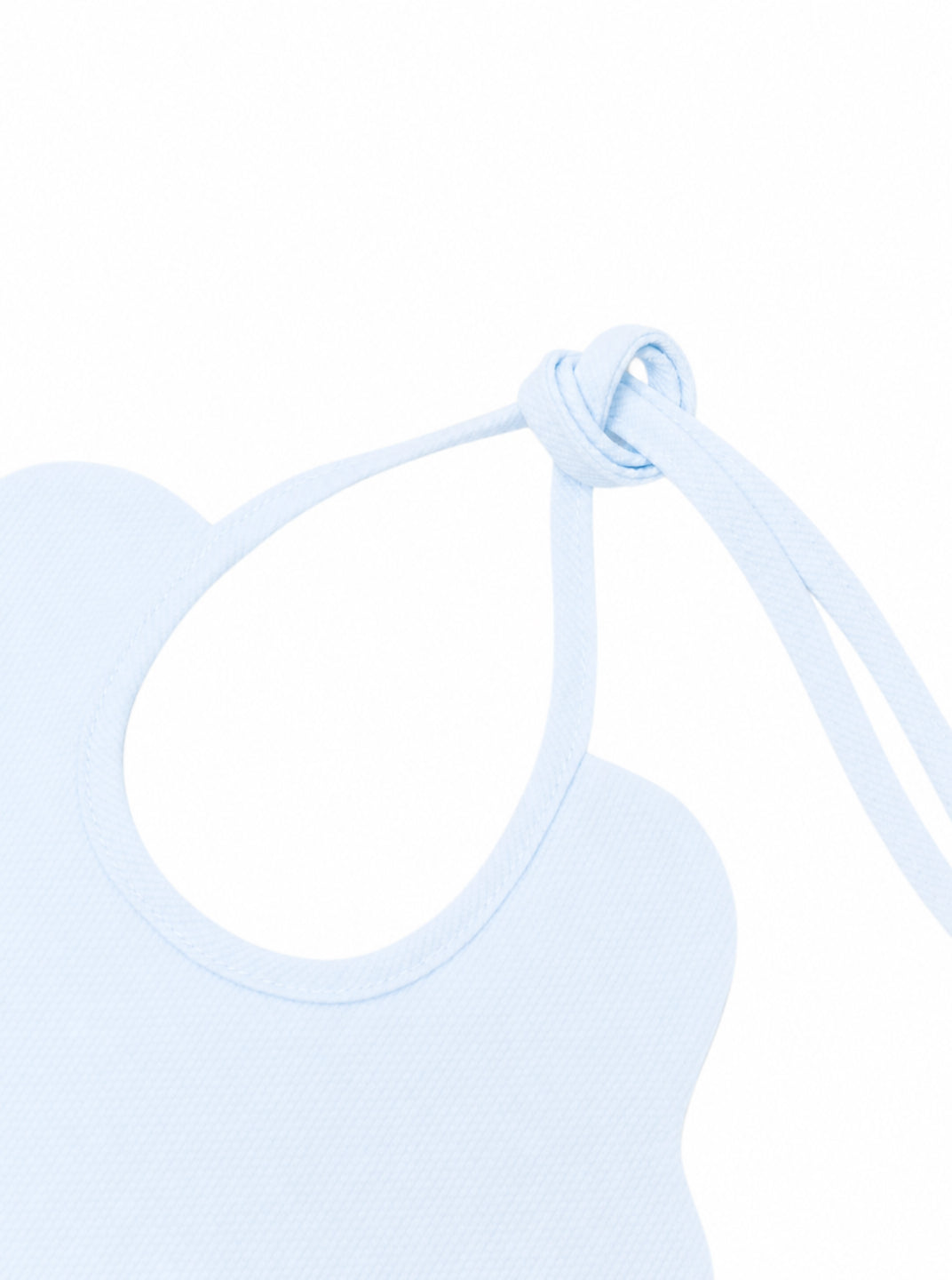 Bavaglino per neonato La Stupenderia Kids azzuro con bordo smerlato 3TBBV20 P04 LA STUPENDERIA KIDS 