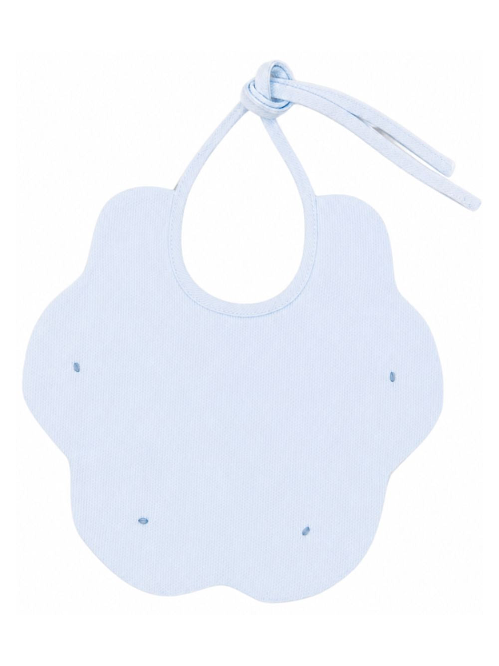 Bavaglino per neonato La Stupenderia Kids azzuro con bordo smerlato 3TBBV20 P04 LA STUPENDERIA KIDS 
