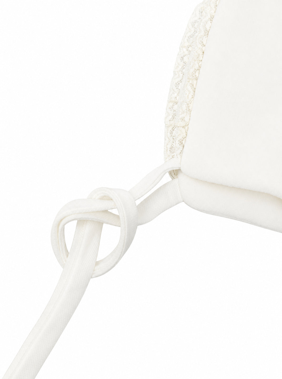 Cappello per neonati La Stupenderia Kids bianco con finitura in pizzo 3TBCP00 L02 LA STUPENDERIA KIDS 