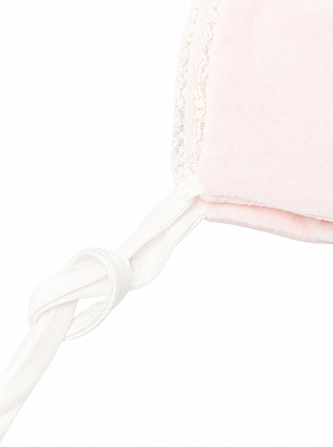 Cappello per neonata La Stupenderia Kids rosa con finitura in pizzo 3TBCP00 L03 LA STUPENDERIA KIDS 