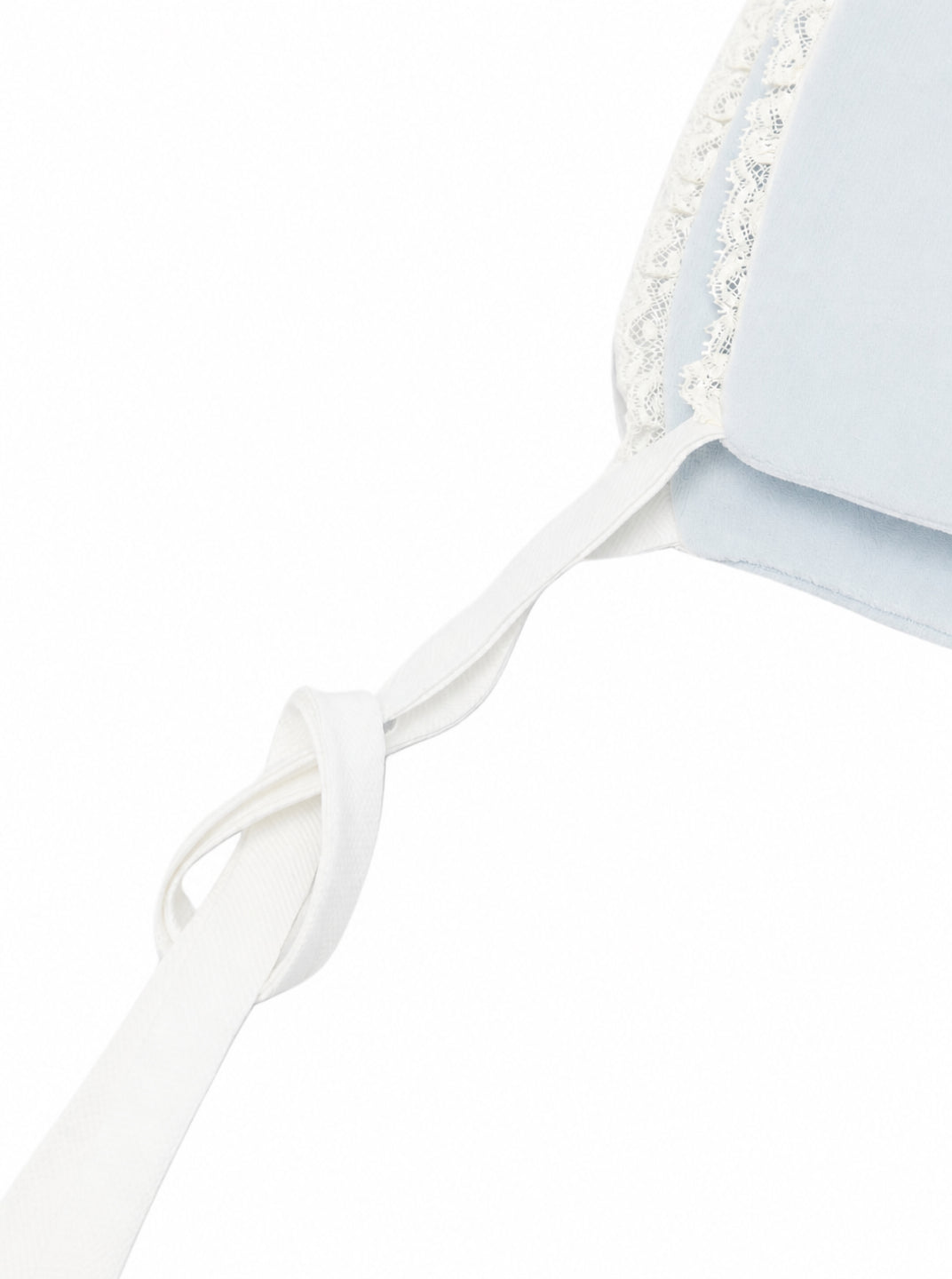 Cappello per neonato La Stupenderia Kids azzurro con finitura in pizzo 3TBCP00 L04 LA STUPENDERIA KIDS 