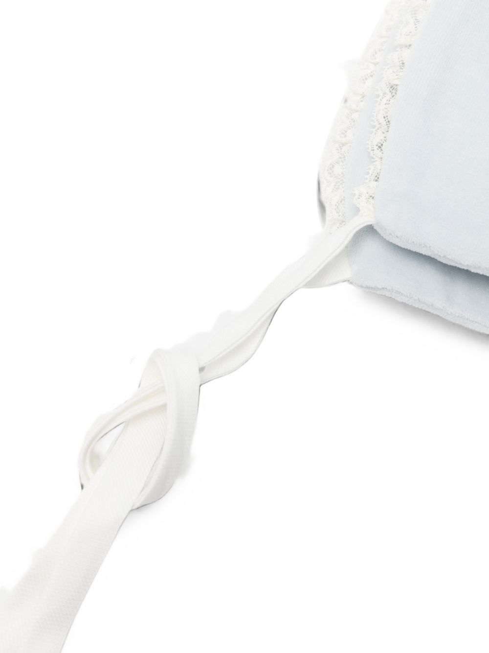 Cappello per neonato La Stupenderia Kids azzurro con finitura in pizzo 3TBCP00 L04 LA STUPENDERIA KIDS 