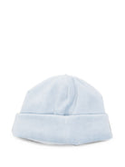 Cappello per neonato La Stupenderia Kids azzurro con finitura in velluto 3TBCP20 L24 LA STUPENDERIA KIDS 