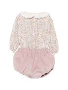 Set blusa e shorts per neonata La Stupenderia Kids rosa con colletto con volant 3TBCT02 H43T72 LA STUPENDERIA KIDS 