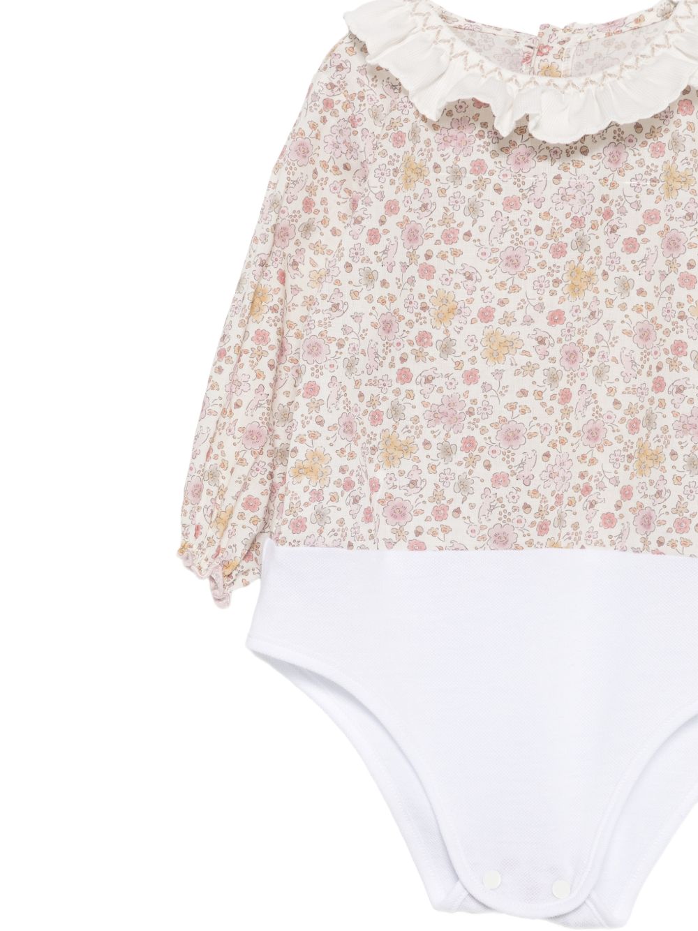 Set blusa e shorts per neonata La Stupenderia Kids rosa con colletto con volant 3TBCT02 H43T72 LA STUPENDERIA KIDS 