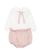 Set blusa e shorts per neonata La Stupenderia Kids multicolore con colletto alla Peter Pan 3TBCT04 A08 LA STUPENDERIA KIDS 