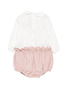Set blusa e shorts per neonata La Stupenderia Kids multicolore con colletto alla Peter Pan 3TBCT04 A08 LA STUPENDERIA KIDS 