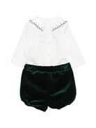 Set camicia e shorts per neonato La Stupenderia Kids multicolore con colletto ricamato 3TBCT07 V80 LA STUPENDERIA KIDS 