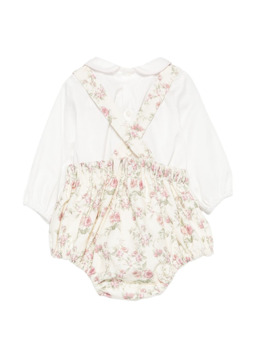 Set camicia e tutina per neonata La Stupenderia Kids bianca con stampa floreale 3TBCT08 T88 LA STUPENDERIA KIDS 