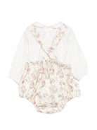 Set camicia e tutina per neonata La Stupenderia Kids bianca con stampa floreale 3TBCT08 T88 LA STUPENDERIA KIDS 