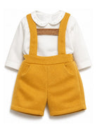 Set camicia e salopette per neonato La Stupenderia Kids multicolore con colletto alla Peter Pan 3TBCT09 H47 LA STUPENDERIA KIDS 