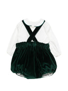 Set t-shirt e tutina per neonata La Stupenderia Kids verde con finitura vellutata 3TBCT12 V80 LA STUPENDERIA KIDS 