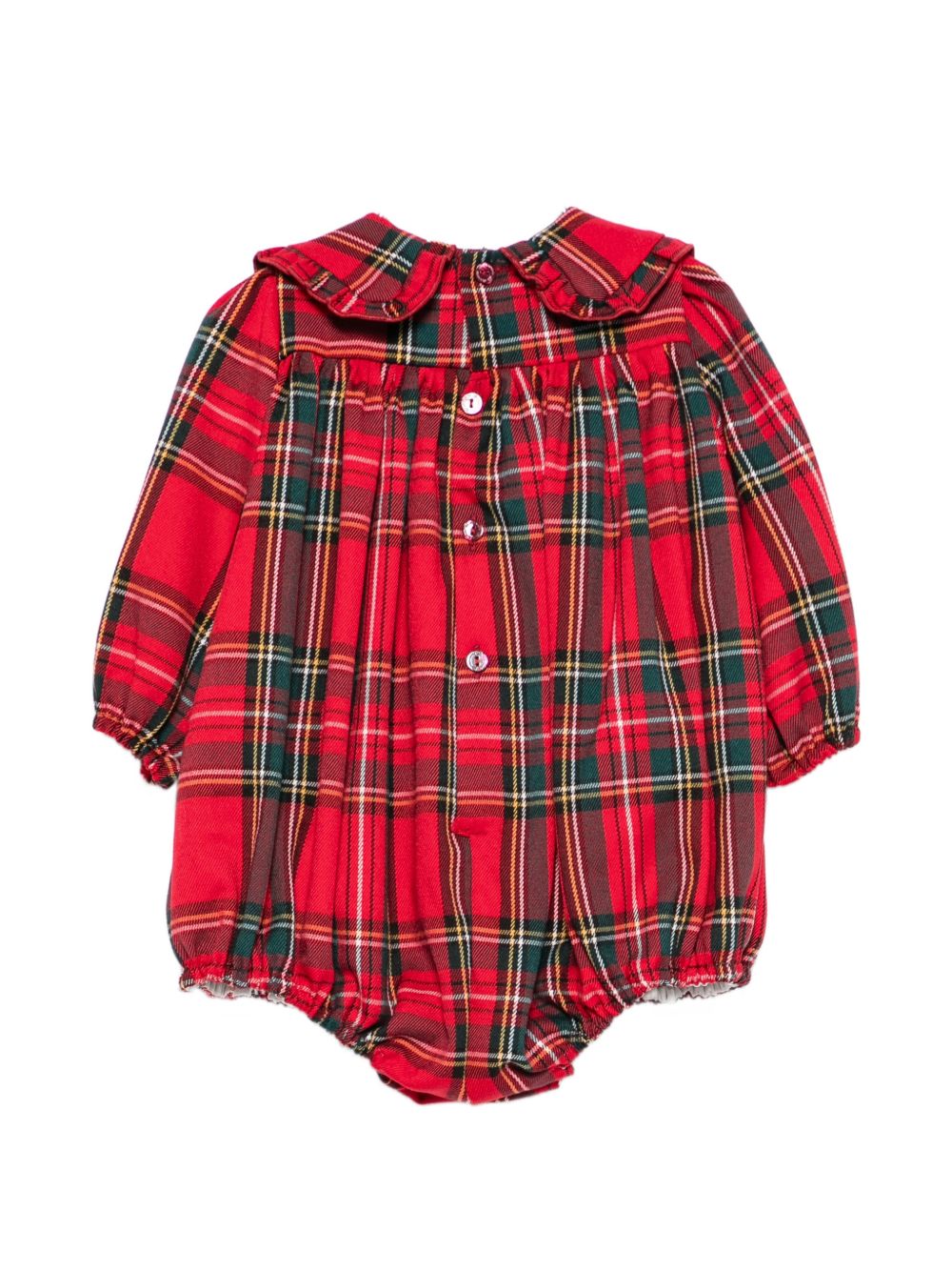 Tutina per neonata La Stupenderia rossa con motivo tartan 3TBPG02 Z52 LA STUPENDERIA KIDS 
