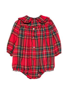Tutina per neonata La Stupenderia rossa con motivo tartan 3TBPG02 Z52 LA STUPENDERIA KIDS 