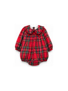 Tutina per neonata La Stupenderia rossa con motivo tartan 3TBPG02 Z52 LA STUPENDERIA KIDS 