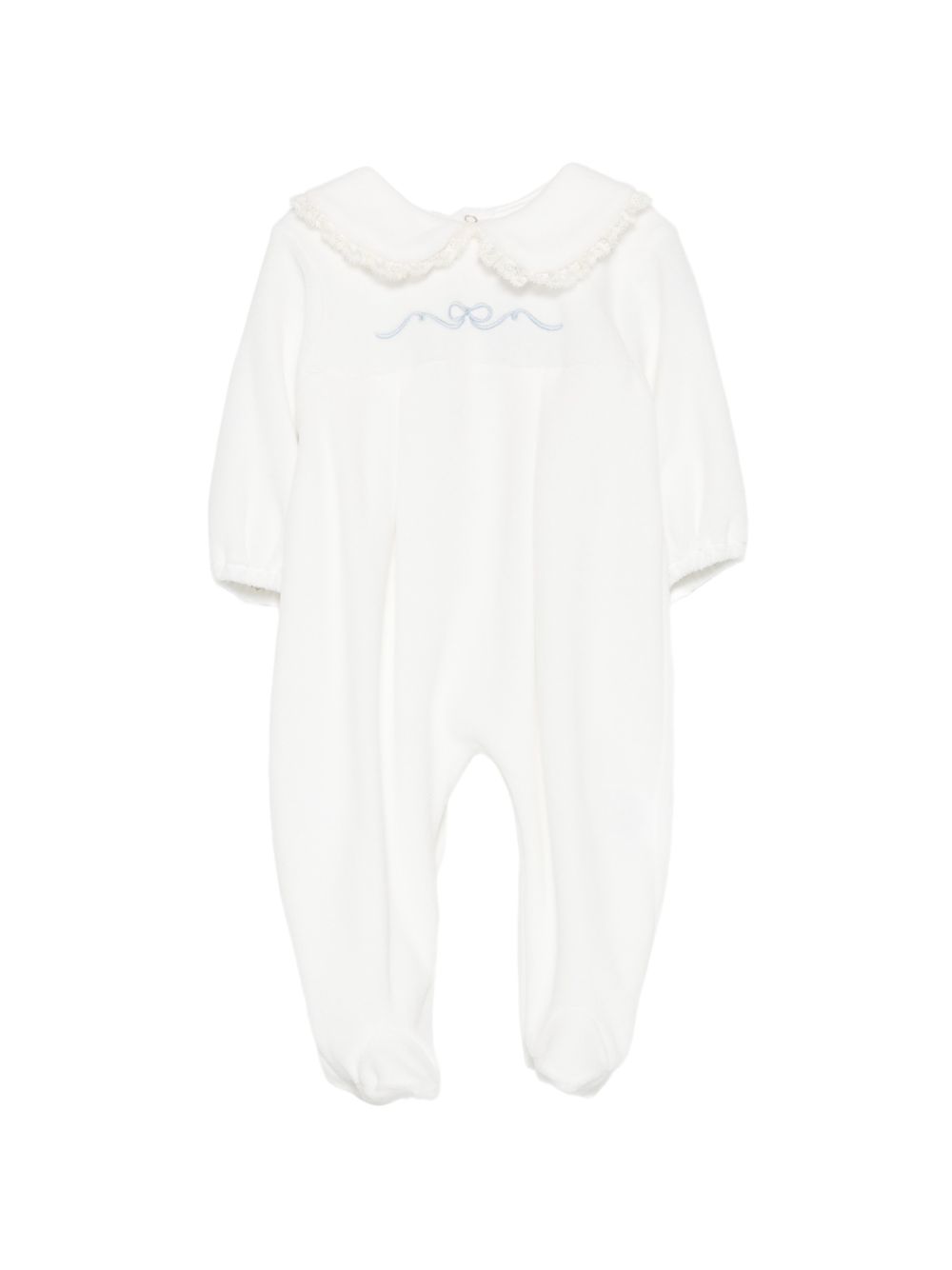 Tutina per neonato La Stupenderia Kids bianca con dettaglio fiocco ricamato 3TBTT00 L02AZZ LA STUPENDERIA KIDS 