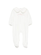 Tutina per neonata La Stupenderia Kids bianca con colletto alla Peter Pan 3TBTT00 L02PIN LA STUPENDERIA KIDS 