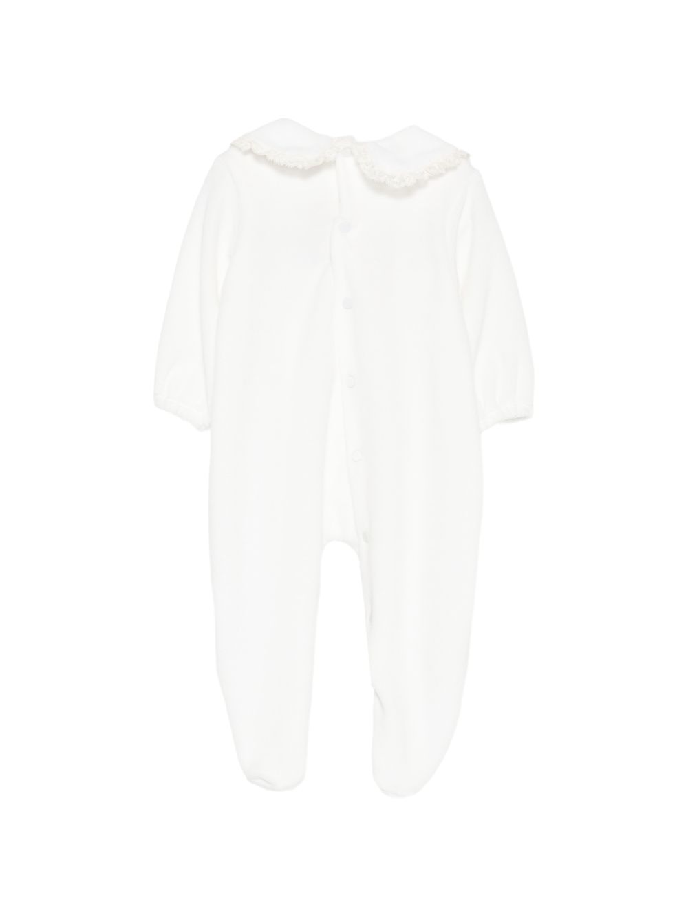 Tutina per neonata La Stupenderia Kids bianca con colletto alla Peter Pan 3TBTT00 L02PIN LA STUPENDERIA KIDS 
